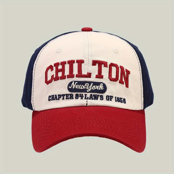 Gorra de Béisbol Estilo Coreano con Bordado de Letras y Visera Curva para Primavera y Otoño, Unisex, Reveladora de Rostro