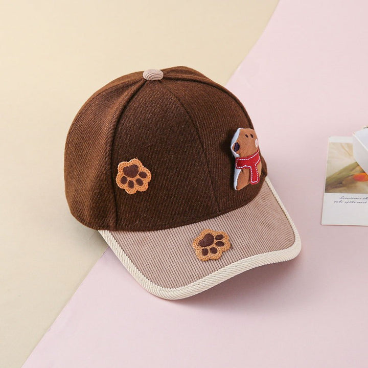 1pc Nuevo Sombrero de Béisbol de Otoño Invierno para Niños de 3 Años, Sombrero de Pato de Moda para Niños con Decoración de Oso, 1pc, Béisbol para Niños, Béisbol para Niños, Sombrero de Béisbol para Niños, Sombrero de Béisbol para Niñas, Sombrero de Béisb