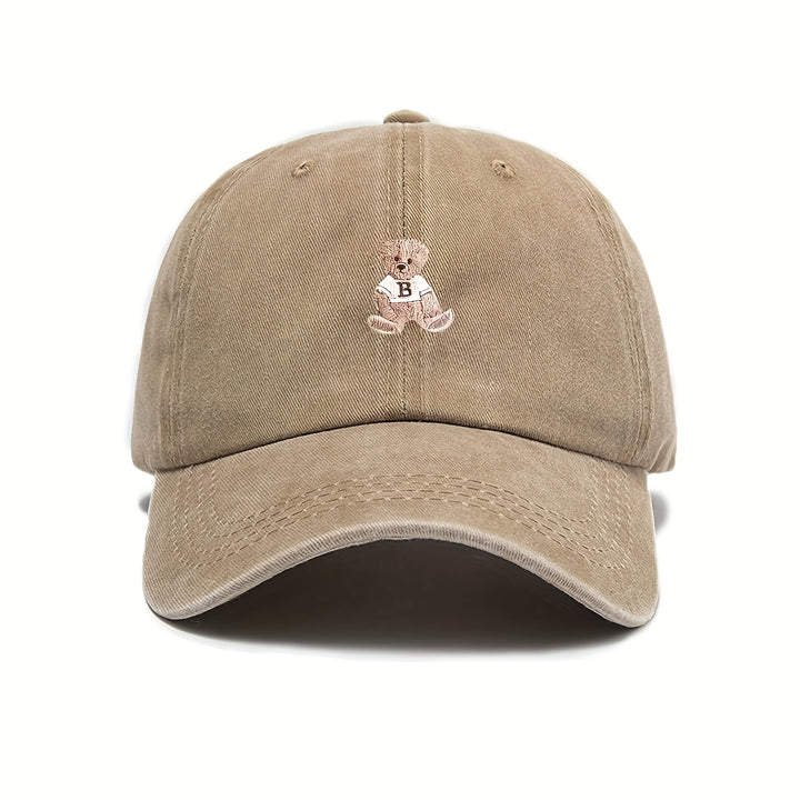 Gorra de Béisbol Estilo Trucker Grande para Mujeres y Hombres - Botón Ajustable de Oso (D/L/N/O/P) - Gorra de Invierno Transpirable, Opciones Multicolor (Rosa/Azul/Durazno/Beige/Marino) para Casual y Oficina - Ajuste Unisex