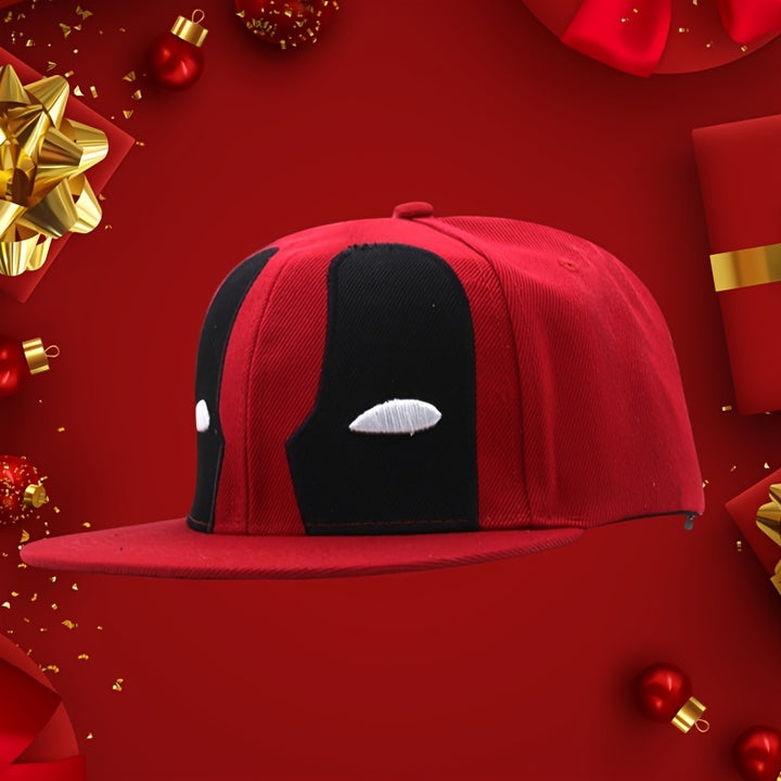 Gorra de Béisbol Bordada en 3D Deadpool para Hombres y Mujeres - Gorra Snapback Ligera y Transpirable con Diseño Rojo/, Accesorios Casuales y Deportivos para Fans de Superhéroes, Lavable a Máquina, Ajustable, Merchandising para Aficionados, Diseño Gráfico