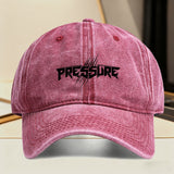 1 Gorra de béisbol retro con estampado de texto a presión - Snapback ajustable, gorro unisex ligero para hombres y mujeres, moda urbana streetwear, con letras