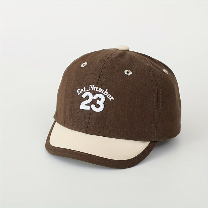 Gorra de Pato para Primavera y Otoño, Gorra de Béisbol Elegante con Visera Corta para Niños, Sombrero Solar Adecuado para Jugar al Aire Libre y Viajar, Ideal para 6-24 Meses