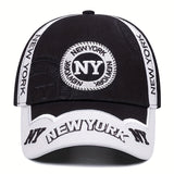 2 piezas Gorra de Béisbol con Estampado Táctico Camuflaje NY y Colgante Faith Bar para Hombres, Adecuada para Escalada, Accesorios de Ciclismo, Fiesta de Navidad