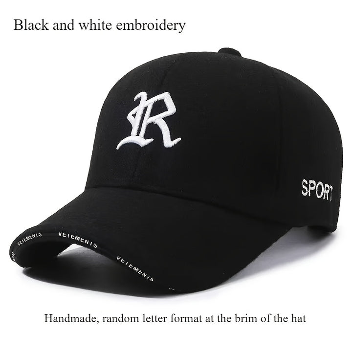 Gorra de béisbol para hombre, gruesa y abrigada, estilo duckbill, material ted, ideal para deportes al aire libre y uso diario, diseño con broche ajustable para diferentes medidas de cabeza, mayor comodidad