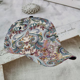 Gorra de Béisbol con Estampado Paisley y Floral - Gorra Ajustable Ligera y Transpirable para Deportes, Viajes y Actividades al Aire Libre - Lavable en Máquina, Estilo Elegante - Regalo Ideal para Vacaciones