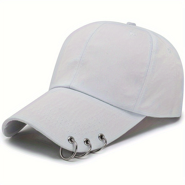 Gorra de basquetbol, hip-hop ajustable con studs, diseño unisex, ideal para deportes al aire libre