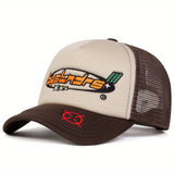 1-Pack bystndrs Gorra de Béisbol Ajustable para Mujer - Malla Transpirable en la Parte Trasera, Estilo Camionero, Sombrero Ligero para Verano, Playa y Salidas Casuales, Accesorios de Playa, Lavable a Mano, Estilo Urbano