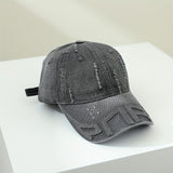 Gorra de Béisbol Unisex Retro Lavada en Denim, Gorra Trucker Ajustable, Regalo Perfecto para San Valentín