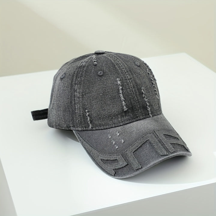 Gorra de Béisbol Unisex Retro Lavada en Denim, Gorra Trucker Ajustable, Regalo Perfecto para San Valentín