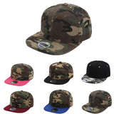 1 gorra de béisbol unisex camuflaje ala plana estilo hip-hop, transpirable y versátil para exteriores con protección solar, venta al por mayor