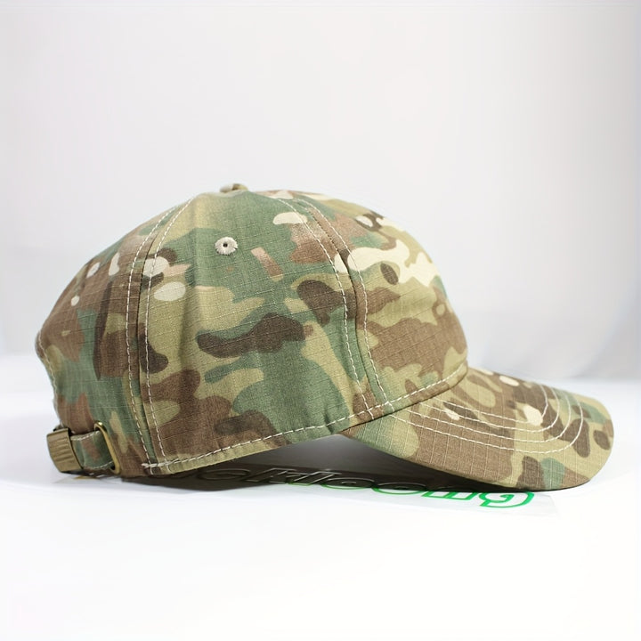 1pc Gorra de Béisbol Unisex con Estampado Camuflaje Ajustable para Deportes al Aire Libre, Sombrero Trucker Suave