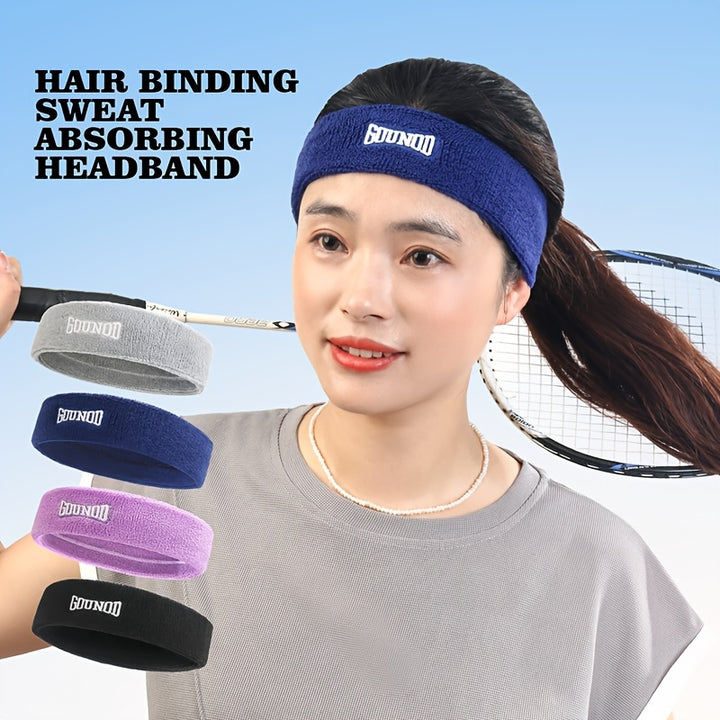 Cinta deportiva para la cabeza, elástica y cómoda, de algodón, antideslizante, para yoga, fitness y running, mujer, 1 unidad