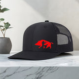 Gorra de Béisbol Unisex Ajustable con Estampado de Jabalí Audaz - Gorra Trucker Transpirable para Hombres y Mujeres, Accesorio de Golf, Pesca, Deportes al Aire Libre, Sombrero Elegante, Ropa Duradera