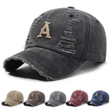 Gorra de béisbol para hombre y mujer con una letra A y diseño en línea - Tela transpirable, ala estructurada, sombrero para exteriores para todas las estaciones para deportes, ropa casual, accesorio deportivo, sombrero elegante, sombrero duradero, sombrer