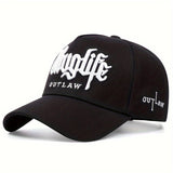 1 Unidad, Gorra Versátil A La Moda, Estilo De Rap Hip Hop, Para Hombres Guapos, Estilo Unisex, Creativo, Con Bordado De Béisbol