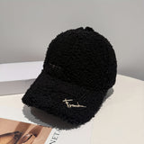 Gorra de béisbol de ala ancha para mujer - Gorra snapback ligera y ajustable con textura suave tipo felpa, Borgoña/Rojo - Calidez para invierno, eventos diarios y formales - Ajuste no elástico para cabezas grandes, Sombrero de invierno, Sombrero elegante,