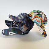 Gorra de Béisbol Unisex Ajustable y Plegable con Estampado de Paisaje Urbano y Graffiti - Sombrero Plegable para Todas las Estaciones para Hombres y Mujeres, Estilo Casual para Viajes al Aire Libre, Estilo Icónico (Lavable a Mano)