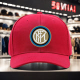 1 Gorra de béisbol con logo INTER y diseño 1909 - Poliéster ligero, ajustable con cierre a presión, visera curva, lavable a máquina, unisex para hombres y mujeres, perfecta para uso diario y eventos, gorra de béisbol