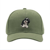 1 gorra de béisbol con estampado de perro Shih Tzu - Gorra ajustable con diseño de cara de Shih Tzu, accesorio ligero y casual para amantes de mascotas, lavable a mano, ideal para uso diario y regalos para dueños de perros