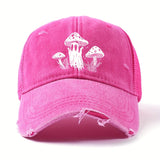 Gorra de béisbol retro lavada, estilo dad hat, ajustable y versátil, gorra suave para el sol