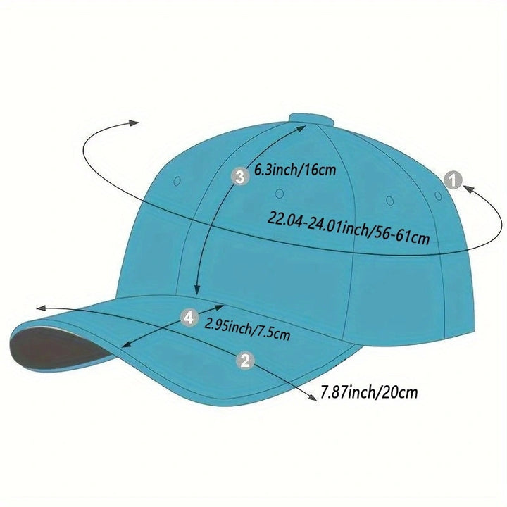 Gorra de Béisbol Streetwear - Estilo Hip-Hop Moderno para Hombres y Mujeres, Ajustable, Lavable, Diseño Urbano, Patrón Geométrico, Tela Transpirable, Construcción Duradera, Moda Juvenil, Para Entusiastas de la Moda