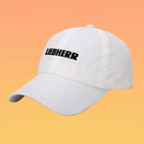 Gorra Liebherr de secado rápido con diseño de malla, ajustable, fibra de poliéster, ideal para actividades al aire libre,  y todas las estaciones