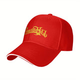 Gorra de Béisbol Cypress Hill DJ Sandwich para Hombres y Mujeres - Ajustable con Cierre de Presión, 100% Poliéster, Negra con Logotipo Amarillo, Protección Solar, Lavable a Máquina para Viajes al Aire Libre, Pesca y Ciclismo