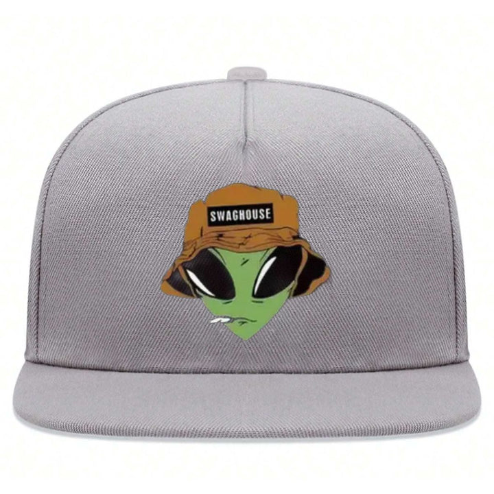 Gorra de Béisbol SWAGHOUSE con Estampado Alien, Sombrero Unisex al Estilo Hip-Hop Urbano y Visera Curva, Versátil para Todas las Temporadas, Accesorio de Streetwear,Sombreros Casuales,Diseño a la Moda,Sombrero de Moda,Tela Ligera,Material Transpirable,Gor
