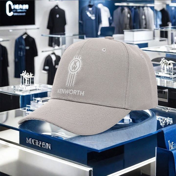Gorra de béisbol Kenworth con logo bordado - ligera, elástica, de poliéster, lavable a máquina, ideal para cámping, pésca y actividades al aire libre, gorra de deportes al aire libre | gorra con logo bordado | headgear ligera, gorra de béisbol