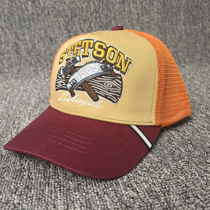 Gorra de béisbol STETSON para hombre con bordado , visera larga y ancha