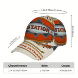 1 Gorra de Béisbol Clásica con Estampado de Pescador - Ajustable, Ideal para Uso Diario y Reuniones en Grupo, Ligera y Cómoda