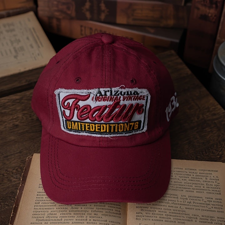 Gorra de Trabajo Americana Casual Retro con Pico de Pato para Hombres y Mujeres, Gorra de Béisbol Exterior con Bordado Tridimensional y Cubierta de Cara Suave y Versátil