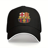 Gorra de Béisbol Barcelona para Hombre - Visera Curva, Protección Solar SPF con Recubrimiento PVC, Ligera y Duradera - Regalo Ideal para Aficionados del Fútbol (), Diseño Deportivo, Actividades al Aire Libre