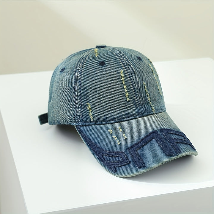 Gorra de Béisbol Unisex Retro Lavada en Denim, Gorra Trucker Ajustable, Regalo Perfecto para San Valentín