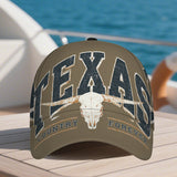 1 Gorra Ajustable Snapback con Estampado Texas Spirit - Gorra con Estampado 2D de Cuerpo Completo de Temática Texana, Diseño Vibrante para Streetwear, Deportes y Eventos de Halloween/Navidad/Acción de Gracias - Gorra Unisex de Poliéster Duradero
