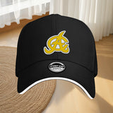 Gorra Trucker del Logo de Aguilas Cibaeñas - Equipo Dominicano de Béisbol, Unisex Negra y Dorada con Emblema Mascota Adjustable, Texto en Español e Inicial 'A', Gorro Deportivo Casual para Fans Orgullosos Dominiacanos, Juegos al Aire Libre & Regalos, Gorr