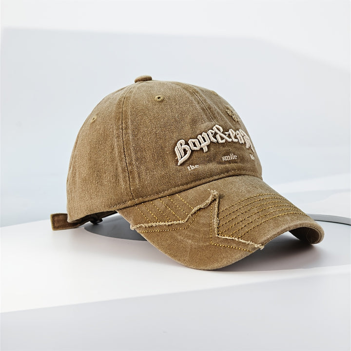 Gorra de Béisbol con Letras Bordadas - Ajustable, Ligera y Elegante para Hombres y Mujeres