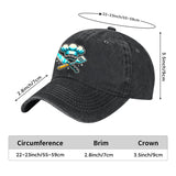 Gorra de Béisbol Ajustable y Ligera de Algodón para Chef - Gorra Negra con Sombrero de Chef Azul & Gráfico de Espátulas Cruzadas, Visera Curva para Hombres y Mujeres, Accesorios de Cocina al Aire Libre, Sombreros Casuales, Cabezal Cómodo