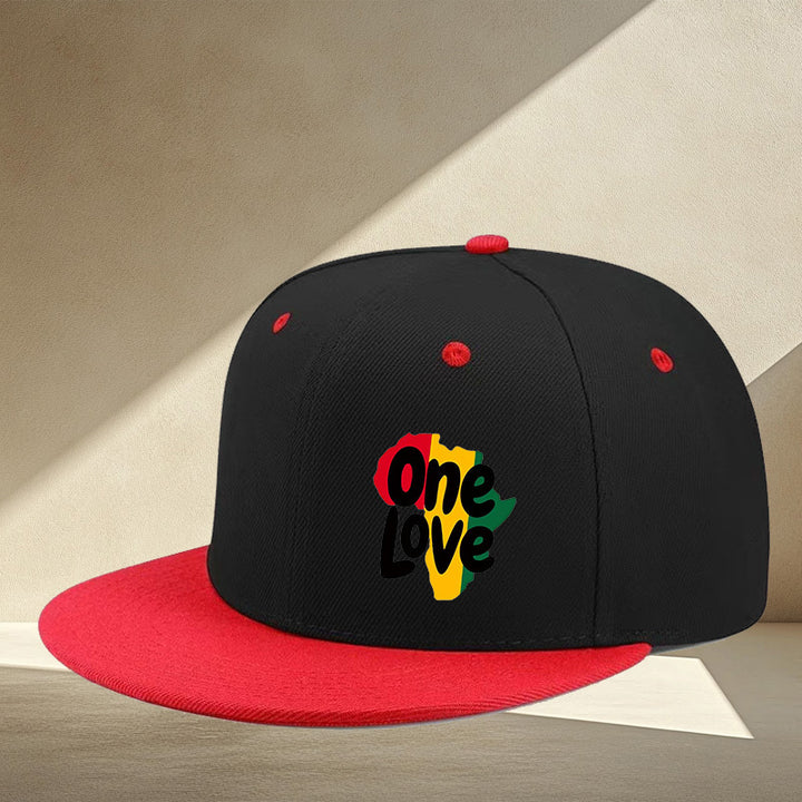 Gorra de béisbol estilo LOVE combinado: moda hip-hop para hombres y mujeres, talla ajustable, estilo urbano sencillo y casual, visera plana, adecuada para todas las estaciones, estilo único