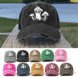 Gorra de béisbol retro lavada, estilo dad hat, ajustable y versátil, gorra suave para el sol