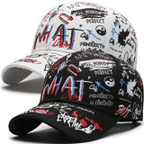 Conjunto de dos piezas, gorra de béisbol con sombra solar y diseño de grafiti para usar todo el año, deportes al aire libre, viajes, regalo