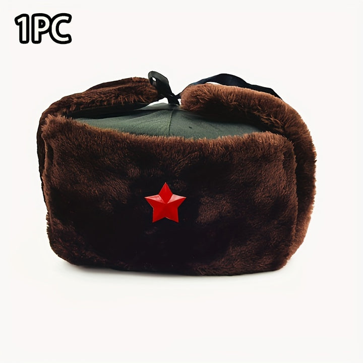 Gorro Leifeng - Gorro Chino Bueno para Hombre, Gorro de Calle con Estrella de Cinco Puntas y Diseño de Locomotora, Gorra del Ejército Rojo