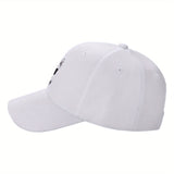 1pc Gorra de Béisbol de Poliéster con Diseño de Cara de West Highland White Terrier, Visera Ajustable y Transpirable para Hombre y Mujer, Sombrero Ligero Y2K de Moda para Parejas, Visor Solar con Ala Curva