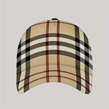 Gorra de béisbol de cuadros divertidos HZLULY - Ajustable, transpirable, de poliéster, ideal para hombres y mujeres, perfecta para la playa y actividades al aire libre, accesorios para la playa | Gorra de cuadros divertidos | Material transpirable