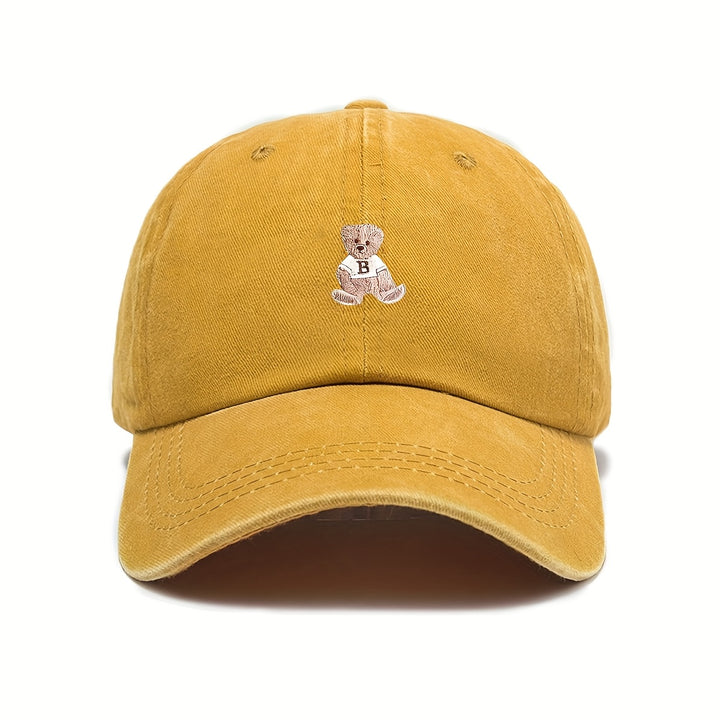 Gorra de Béisbol Estilo Trucker Grande para Mujeres y Hombres - Botón Ajustable de Oso (D/L/N/O/P) - Gorra de Invierno Transpirable, Opciones Multicolor (Rosa/Azul/Durazno/Beige/Marino) para Casual y Oficina - Ajuste Unisex