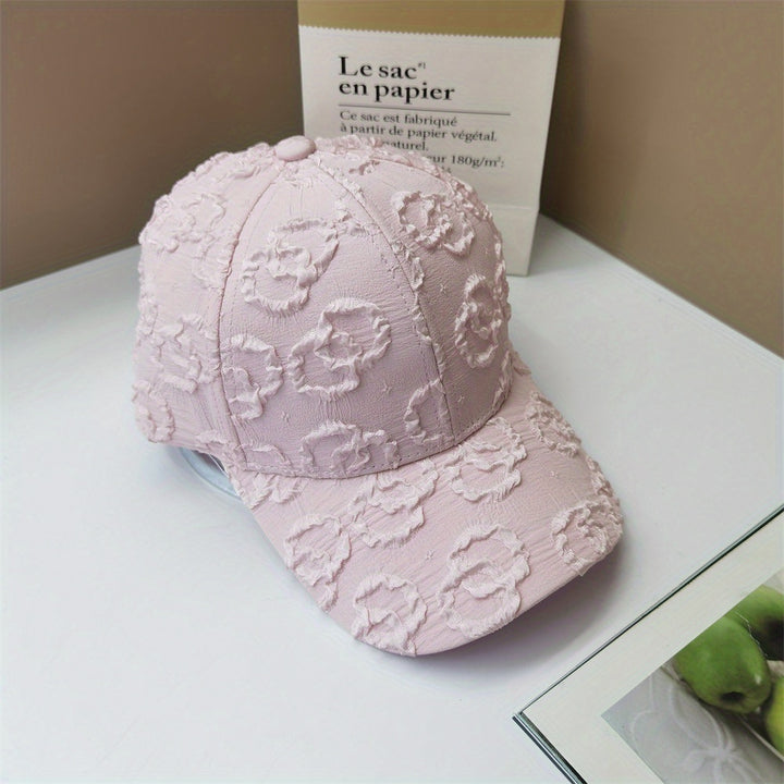 Nueva gorra de béisbol versátil para primavera y verano, con textura de tejido de burbujas, transpirable, de ala ancha, que se ve bien en el rostro, gorra de pato, protección solar, adecuada para hombres y mujeres.