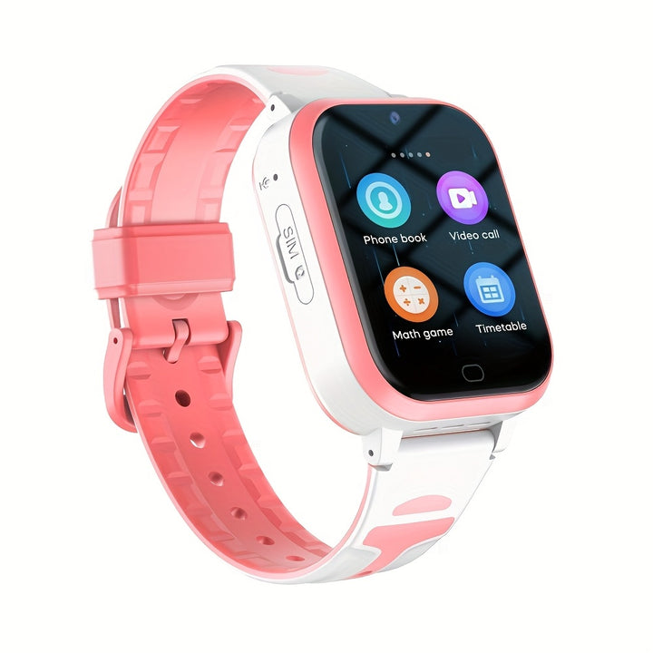 Smartwatch 4G para niños y niñas con GPS, video llamadas, alarma de emergencia SOS, descarga de WhatsApp