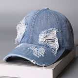 1 Gorra Unisex de Calle con Estilo Desgastado, Versátil y Liso al Aire Libre - Visera Curva Retro Japonesa, Lavada Suave para Béiserbol