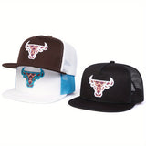 Gorra de béisbol con cabeza de vaca para hombre - ajustable, ligera y transpirable, ideal para salidas de primavera y otoño, vacaciones en la playa y uso casual, accesorio casual para la cabeza | Cabeza de vaca elegante | Gorra ajustable