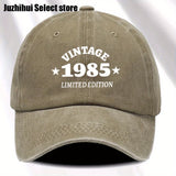 1 gorra de béisbol retro para mujer, edición limitada 1985, ajustable, ligera y desgastada, con visera curva, estilo urbano impreso, ideal para viajes, uso casual y diario